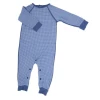 Sweet Bamboo Blue Houndstooth Piper Romper