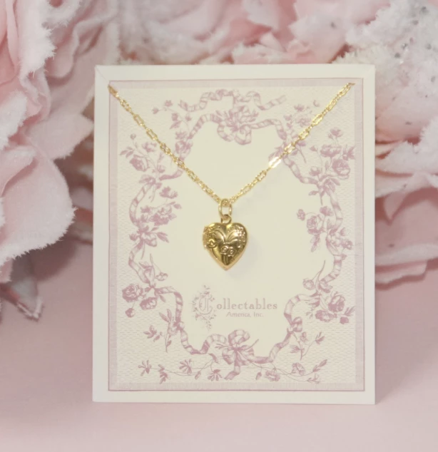 Cheap ๐ Collectables America Inc Gold Heart Locket Necklace Infant Baby Accessories ๐ 1 Collectables America Inc Gold Heart Locket Necklace Infant Baby Accessories
