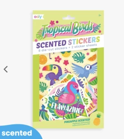 OOLY Toys Tropical Birds Scented Stickers