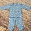 Cotton Peru Pima BAM Clouds Blue 2pc Set Infant Clothing