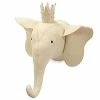 Mudpie Accessories Ivory Elephant Wall Mount