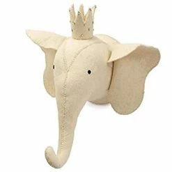 Mudpie Accessories Ivory Elephant Wall Mount