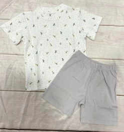Squiggles Safari Shirt W/Grey Shorts Spring/Summer 2023