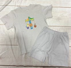 Squiggles Spring/Summer 2023 Boy Carousel Friends Short Set
