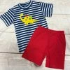 Squiggles Dino Cars Striped Short Set Spring/Summer 2023