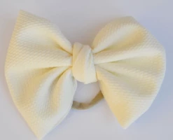 Bella Reese Cream 6'' Bella Bow Baby Accessories