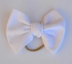 Bella Reese White 6'' Bella Bow Baby Accessories