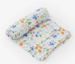 Little Unicorn Cotton Muslin Swaddle Blanket - Mountain Bloom Baby Accessories