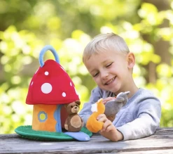 HEARTHSONG Toadstool Cottage Plush Play Set Toys