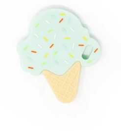 Three Hearts ICE CREAM SILICONE TEETHER