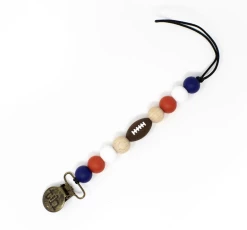 Three Hearts FOOTBALL PACI CLIP Baby Accessories