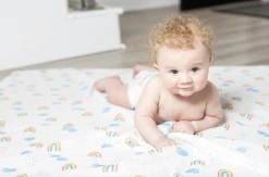 Lulujo Rainbow Sky Cotton Blanket