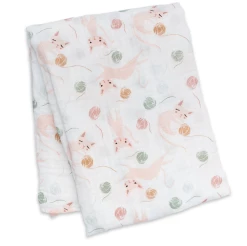 Lulujo Kitty Cotton Blanket