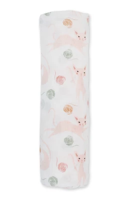 Lulujo Kitty Cotton Blanket