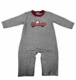 Be Mine Fall Vintage Truck Boy's Long Romper