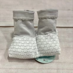 Infant Clothing Paty Pinstripe Booties Grey