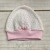 Paty Beanie Pink W/Pink Trim Infant Clothing
