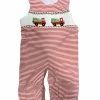 Delaney Fall Smocked Christmas Truck Striped Knit Longall 75% OFF Christmas