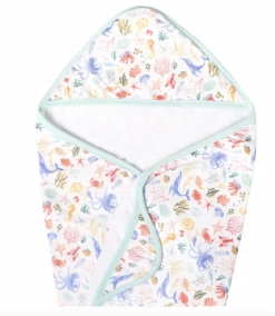Copper Pearl Baby Accessories NAUTICAL KNIT HOODED TOWEL