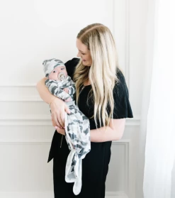 Copper Pearl Baby Accessories GUNNAR NEWBORN KNOTTED GOWN