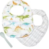 Stephen Joseph Accessories Dinosaur Muslin Bib Set Baby Accessories