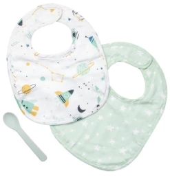 Stephen Joseph Accessories Baby Accessories Space Muslin Bib Set