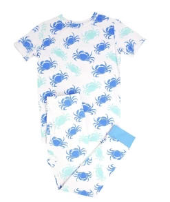 Sweet Bamboo BLUE CRAB KIDS PJ SET