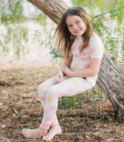 Sweet Bamboo PINK CRAB KID PJ SET Infant Clothing