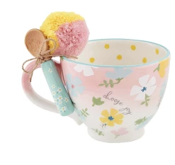 Mudpie Decor Joy Floral Mug Set