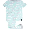 Sweet Bamboo Infant Clothing GREEN WHALE KID PJ SET