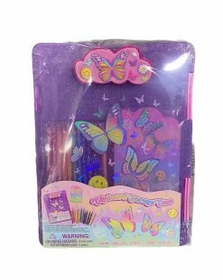 HOT FOCUS INC TIE DYE BUTTERFLY CLIPBOARD STORAGE CASE