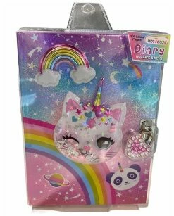 HOT FOCUS INC CATICORN DIARY W/LOCK & KEYS Toys