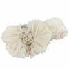 IN AWE Baby Accessories IVORY W/PEARL KNOT HEADBAND