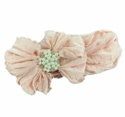 IN AWE Baby Accessories PARIS PINK W/PEARL KNOT HEADBAND