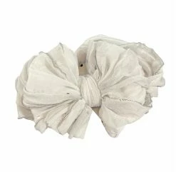 IN AWE WHITE WILLOW SILVER SEQUIN KNOT HEADBAND Baby Accessories