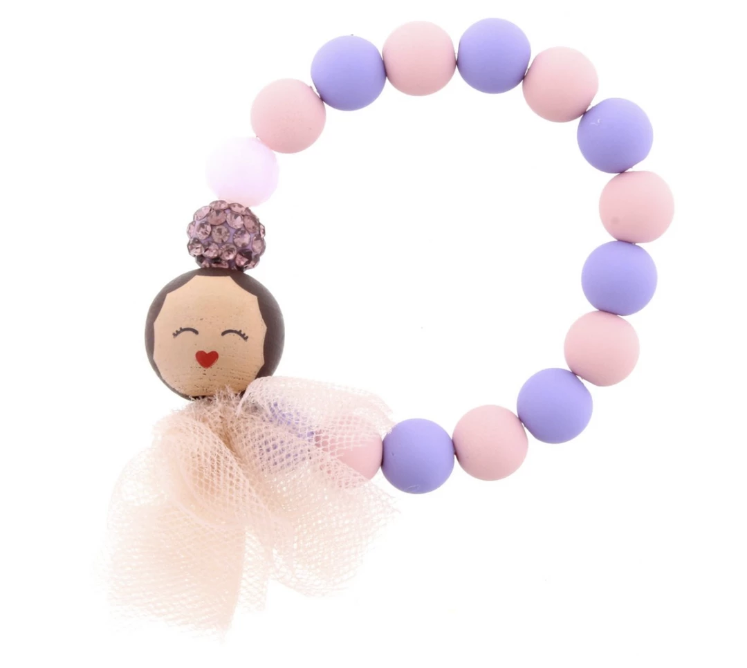 Best deal โญ Jane Marie Kids Purple/Pink Beaded W/Princess Bracelet Gifts ๐ 1 Jane Marie Kids Purple/Pink Beaded W/Princess Bracelet Gifts