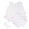 Infant Clothing Paty Diaper Cover Set Pink Stripe