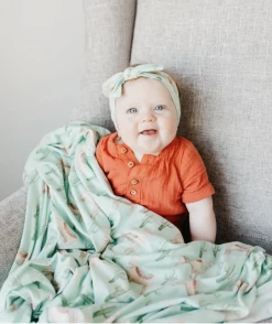 Copper Pearl Cusco Knit Swaddle Blanket