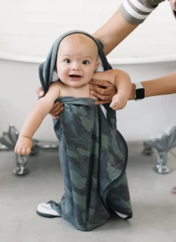 Copper Pearl Hunter Hooded Towel Baby Accessories