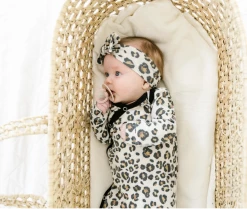 Copper Pearl Baby Accessories Zara Knotted Gown