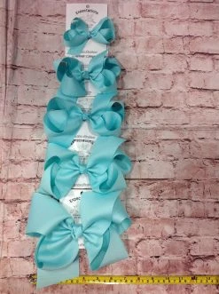 Beckys Aquamarine Hairbow Baby Accessories
