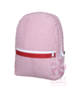 Oh Mint RED SEERSUCKER SMALL BACKPACK Baby Accessories