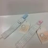 Paty Infant Clothing GREY STRIPE PACI CLIP W/TRIM