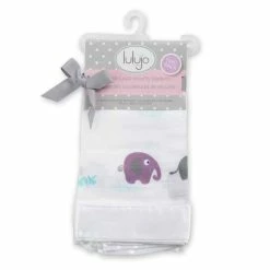 Lulujo Elephant Security Blanket Baby Accessories