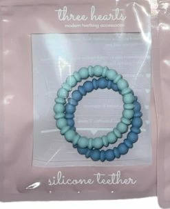 Three Hearts Baby Accessories Teething Bracelet Set