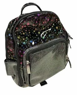 Bari Lynn Metallic Star Backpack Purse