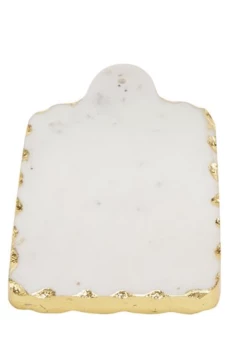 Mudpie Decor Rectangular Gold Marble Board