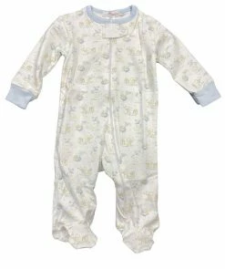 BABY LOREN Nursery Rhymes Blue Footie Infant Clothing
