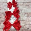 Beckys Baby Accessories Red Satin Hairbow