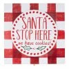 GLORY HAUS Santa Stop Here Topper Decor